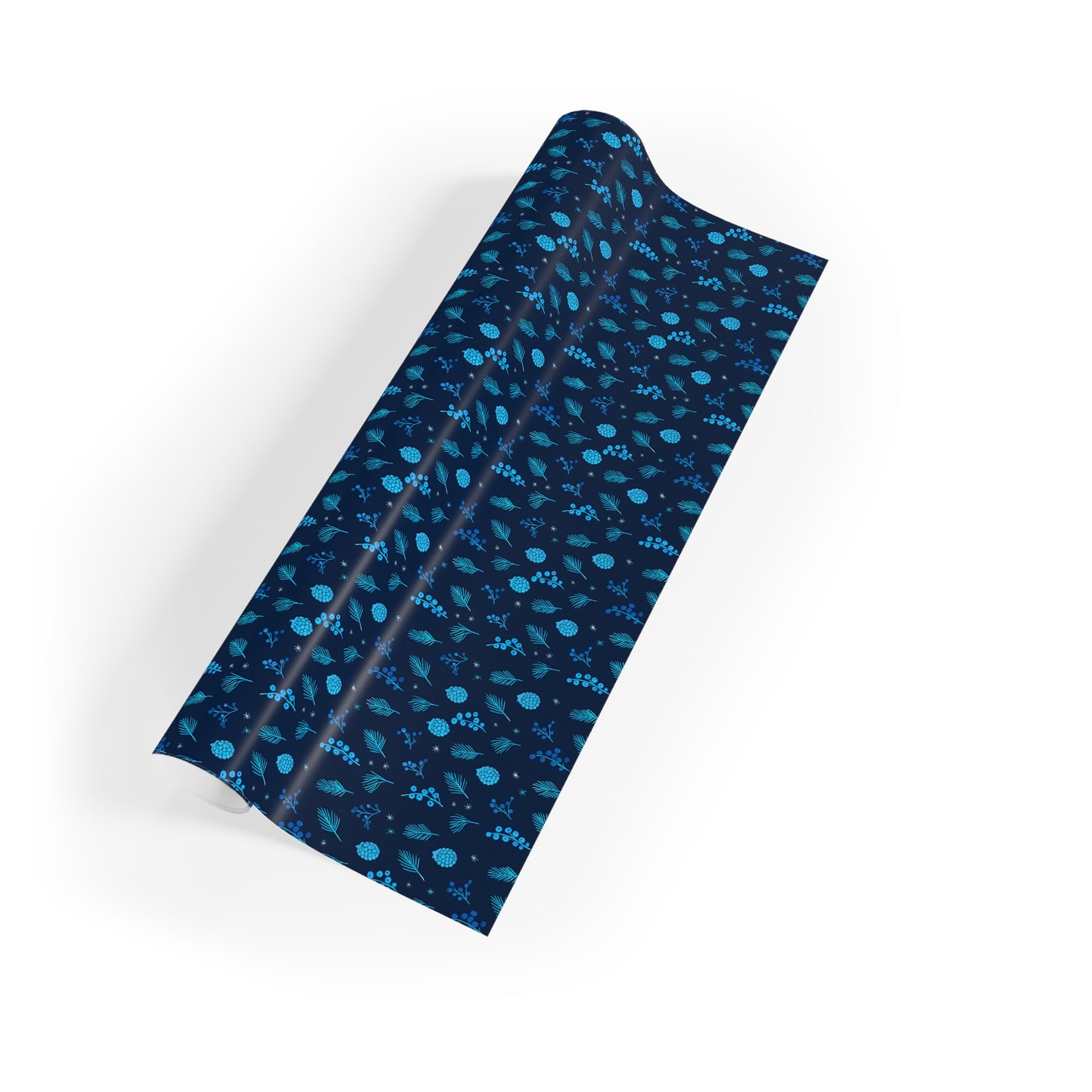 Elegant Gift Wrapping Paper Roll, Blue Polka Dot Pattern, Holiday Wrap, Birthday Gifts, Christmas Decor, Eco-Friendly Packaging