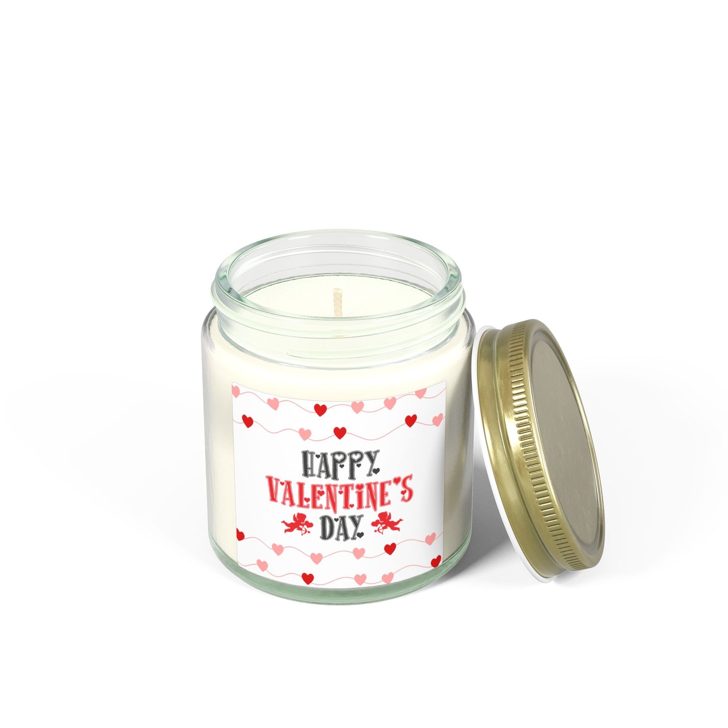 Valentine’s Day Scented Candle — Coconut Apricot Wax (4oz & 9oz)