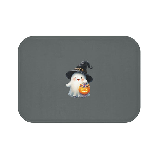 Halloween Ghost Bath Mat, Cute Bathroom Decor, Spooky Home Accents, Perfect for Halloween Parties, Ghost Lover Gift