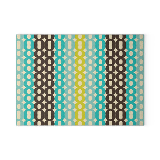 Stylish Glass Cutting Board for Modern Kitchens, Geometric Pattern Kitchen Decor, Perfect Gift for Housewarming, Weddings, Cookware