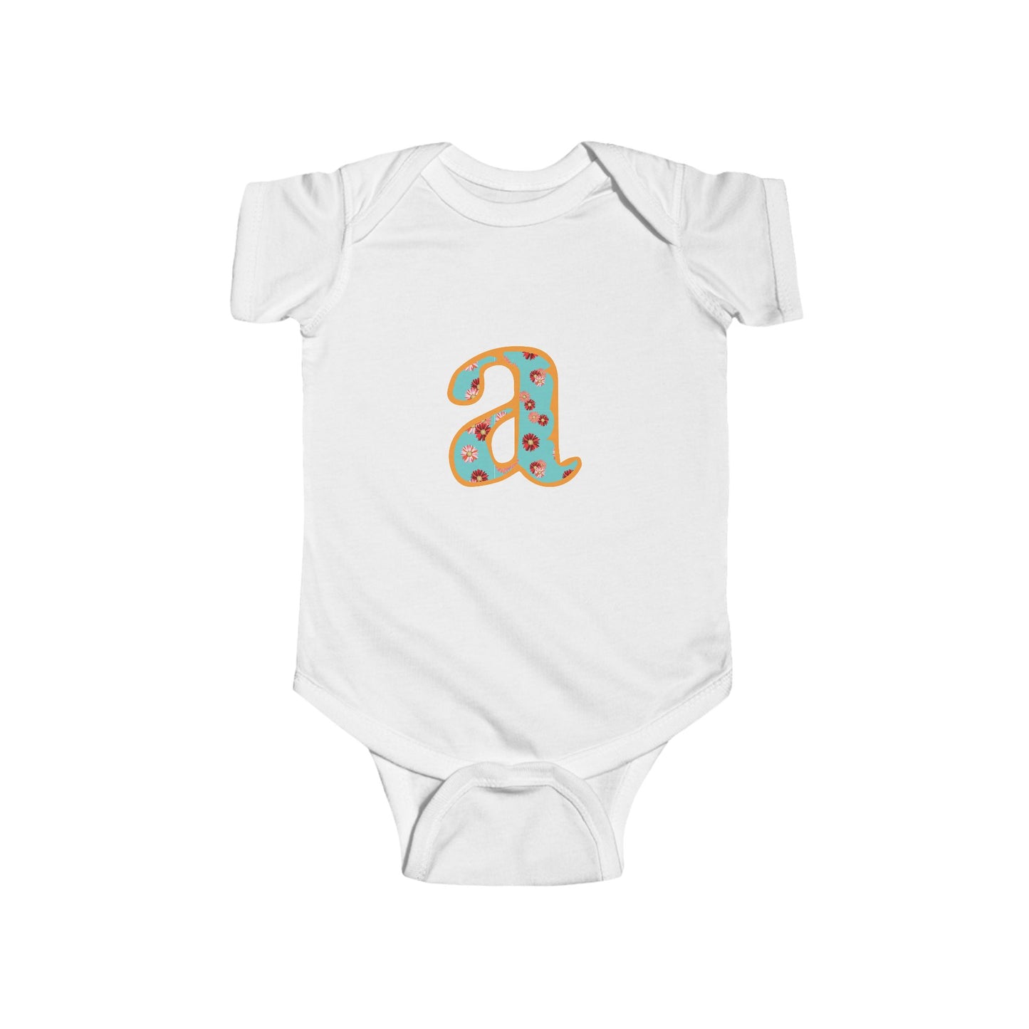 Infant Fine Jersey Bodysuit letter a