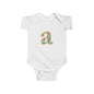 Infant Fine Jersey Bodysuit letter a