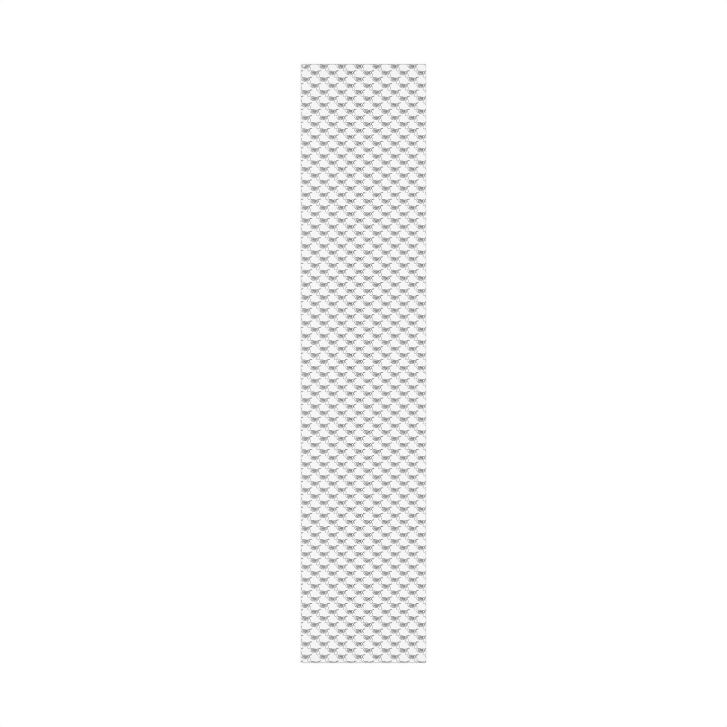 Thank You Gift Wrap Paper — Black Script 'Thank You' Pattern