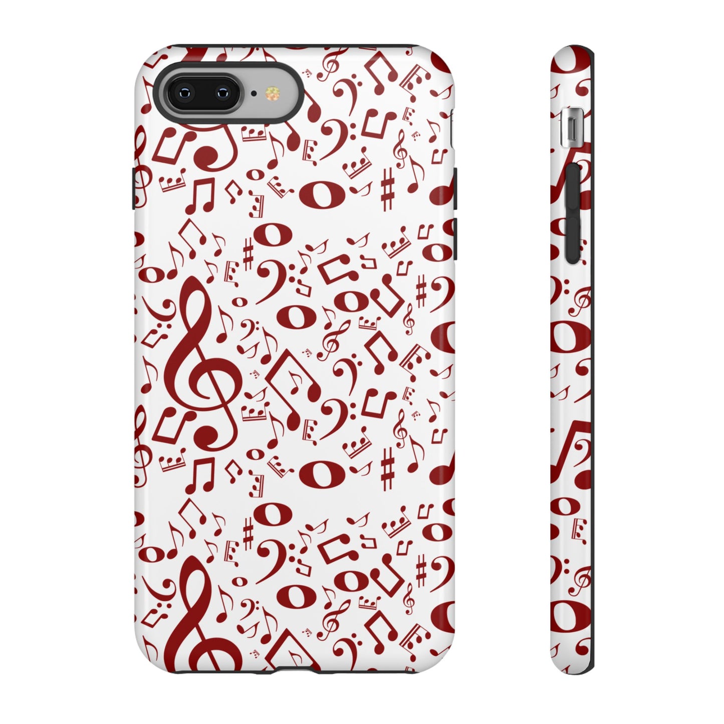 Musical Note Phone Case, Tough iPhone Cover, Gift for Musicians, Customizable, Music Lover's Accessory, Durable Phone Protection