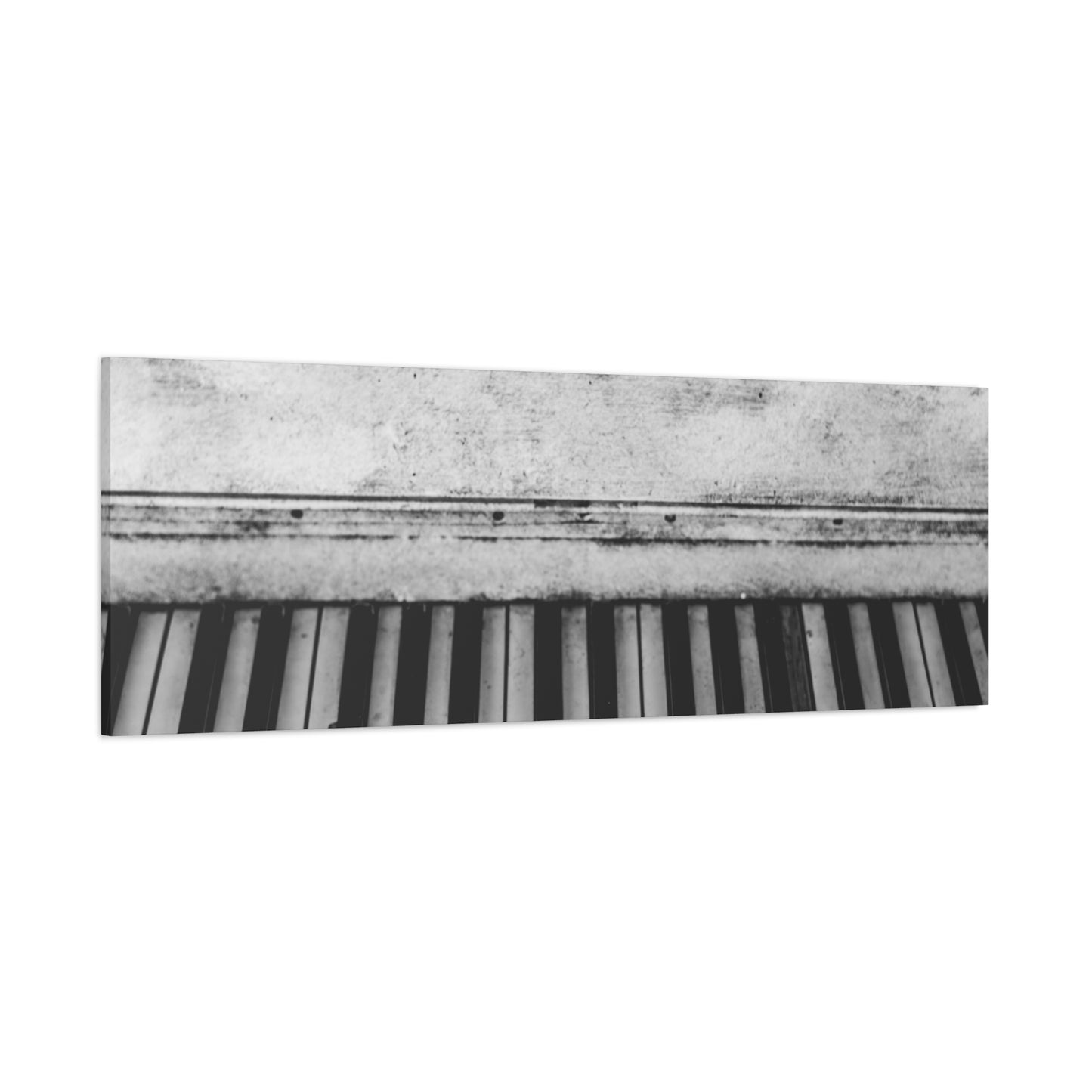 Vintage Piano Keys Matte Canvas Print