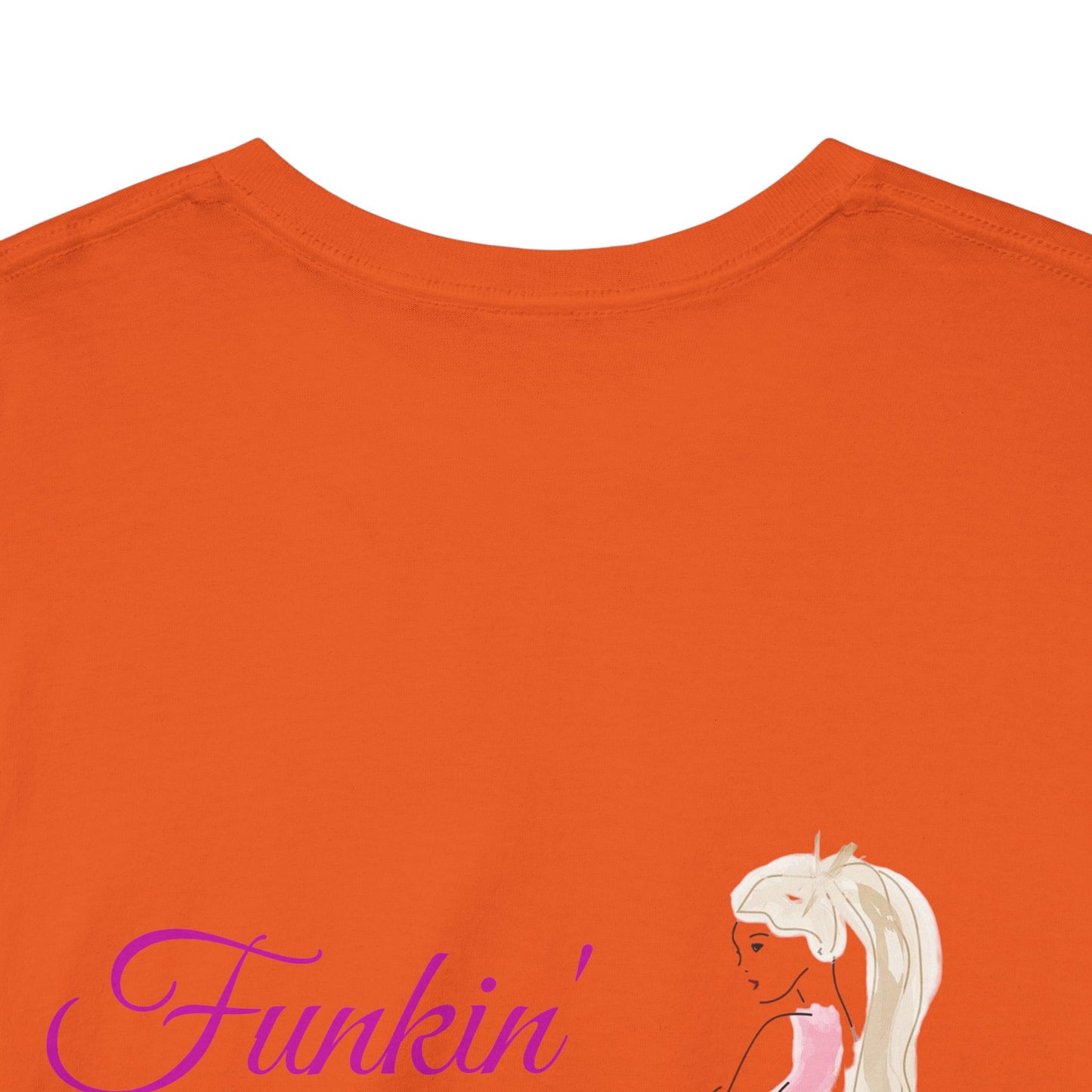 Funkin' Fabulous Tee — Pink Gown Illustration Women's Empowerment T‑Shirt