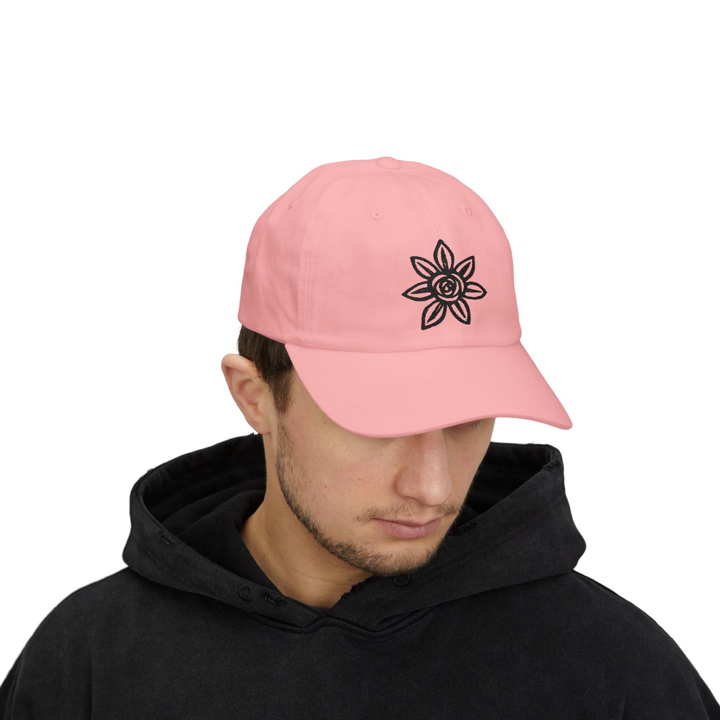 Classic Embroidered Dad Cap | Floral Design Hat | Unisex Casual Cap | Perfect Gift for Dad | Summer Accessory | Streetwear