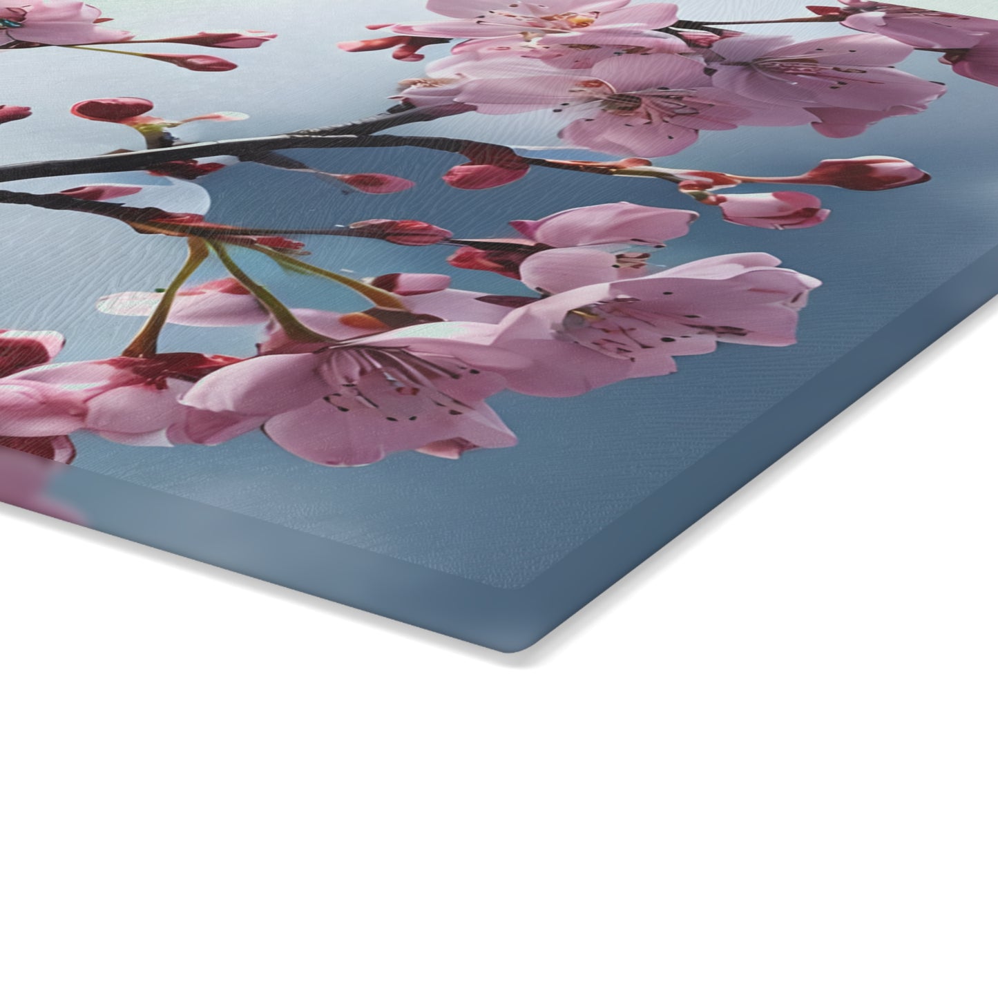 Elegant Floral Glass Cutting Board