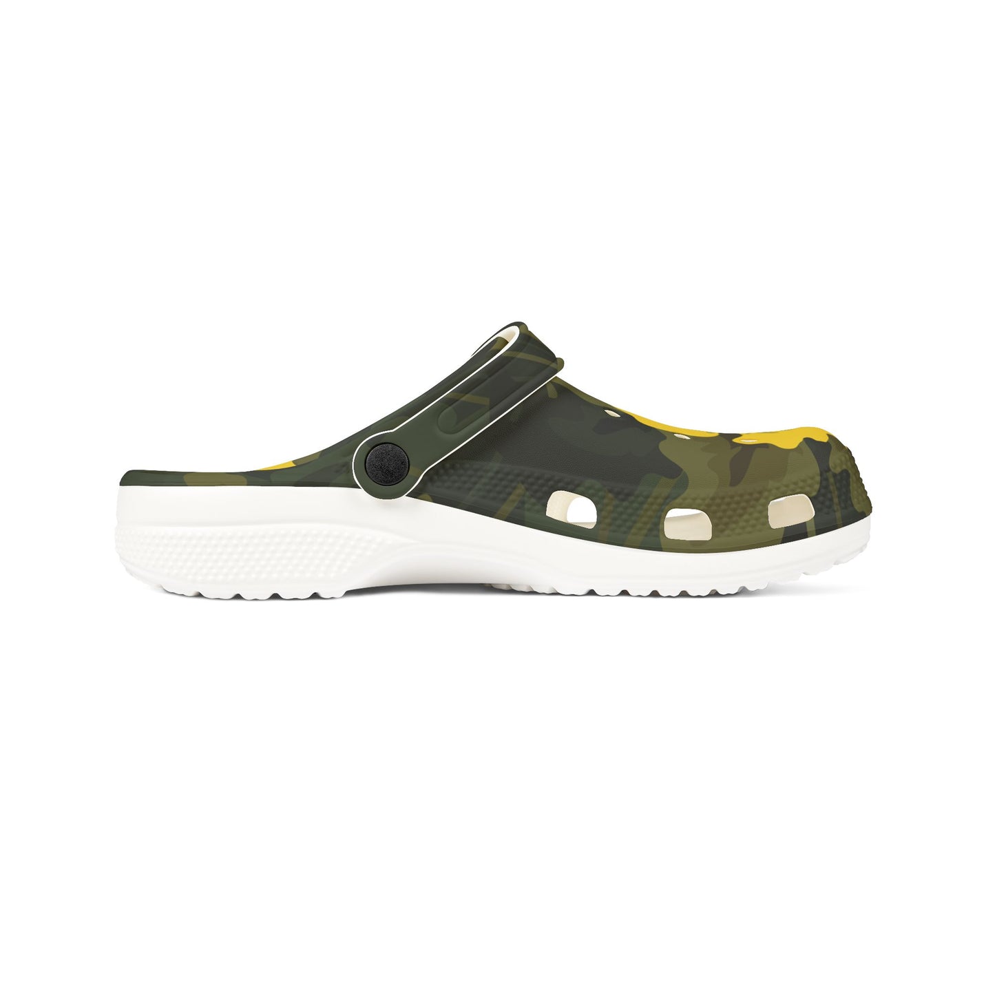 Yellow Floral Camo Clogs — EVA Foam Garden Shoes