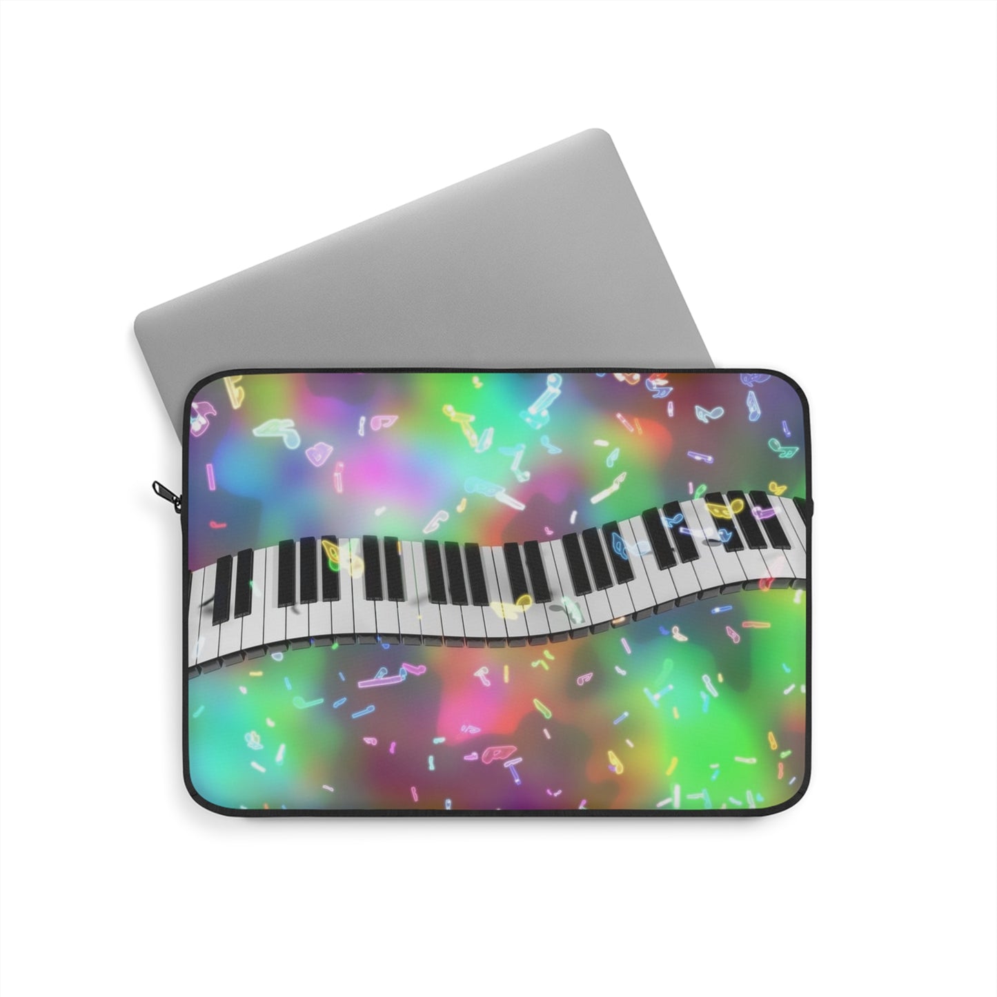 Colorful Piano Keys Laptop Sleeve