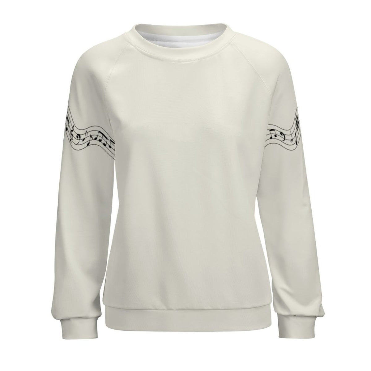 Musical Note Sweatshirt Designs Raglan Style