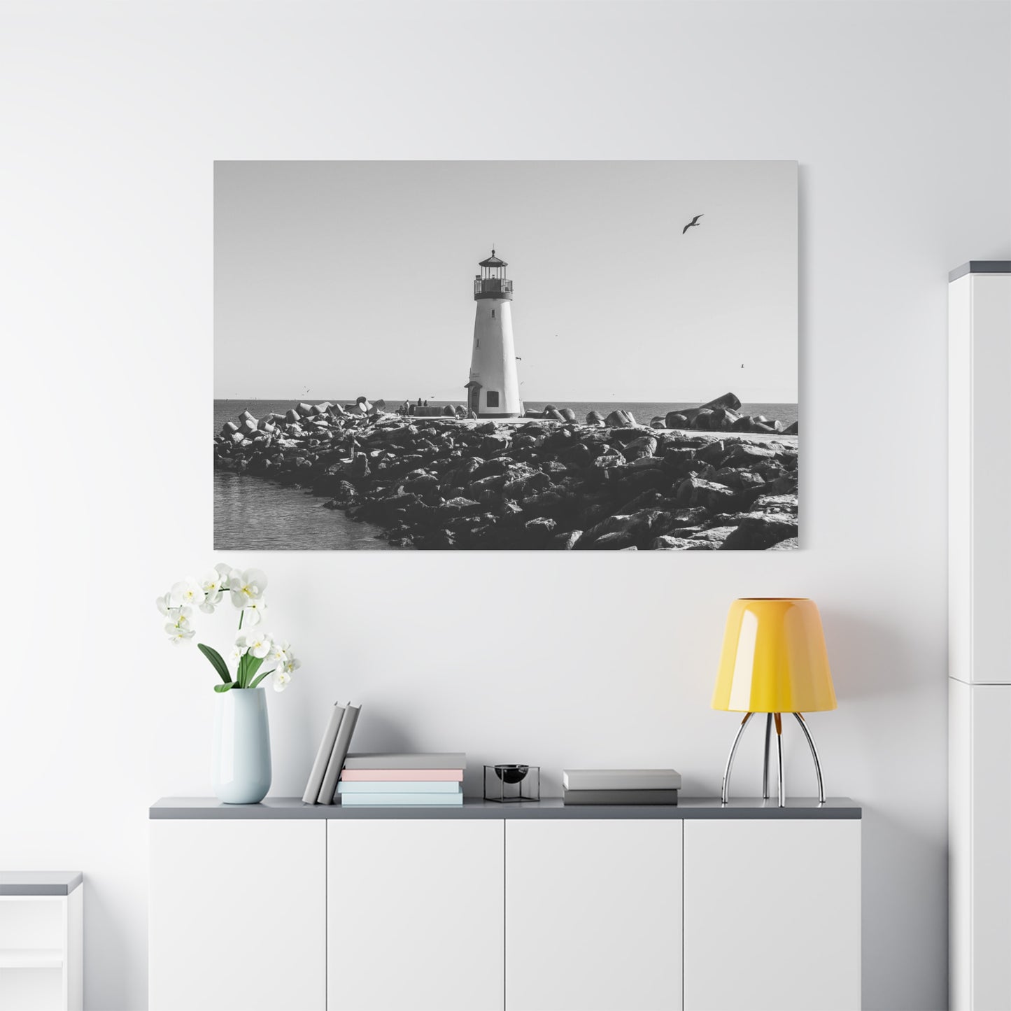 Matte Canvas, Stretched, 1.25" - Lighthouse