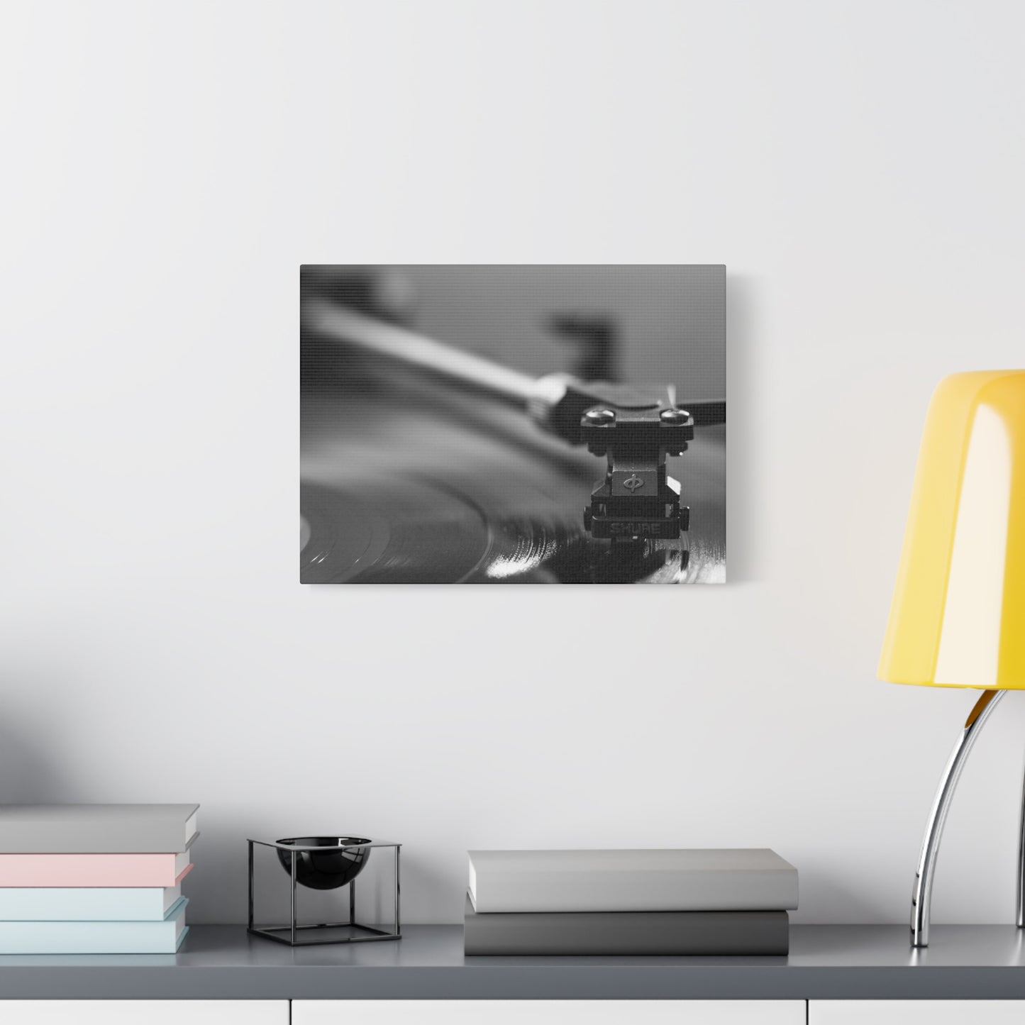 Vinyl Turntable Matte Canvas Print — Stretched 1.25" Wall Art