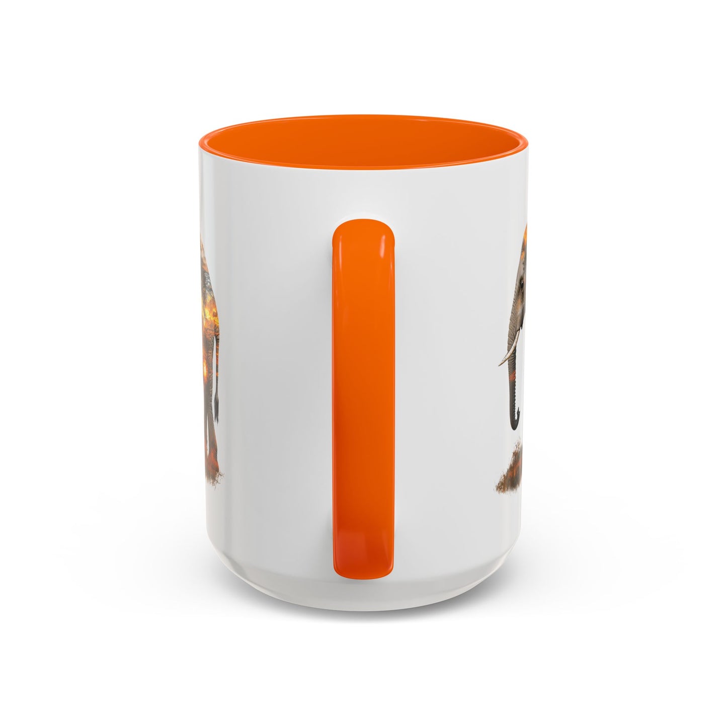 Elegant Elephant Accent Coffee Mug - Nature Lover Gift, Animal Lover Mug