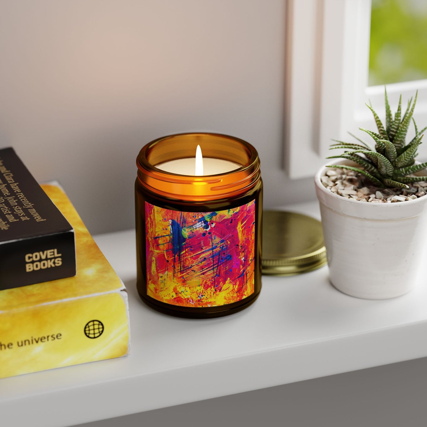 Vibrant Artistic Scented Candles - Perfect for Relaxation