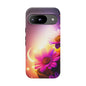 Floral Moonlight Phone Case – Purple Daisy Protective Cover