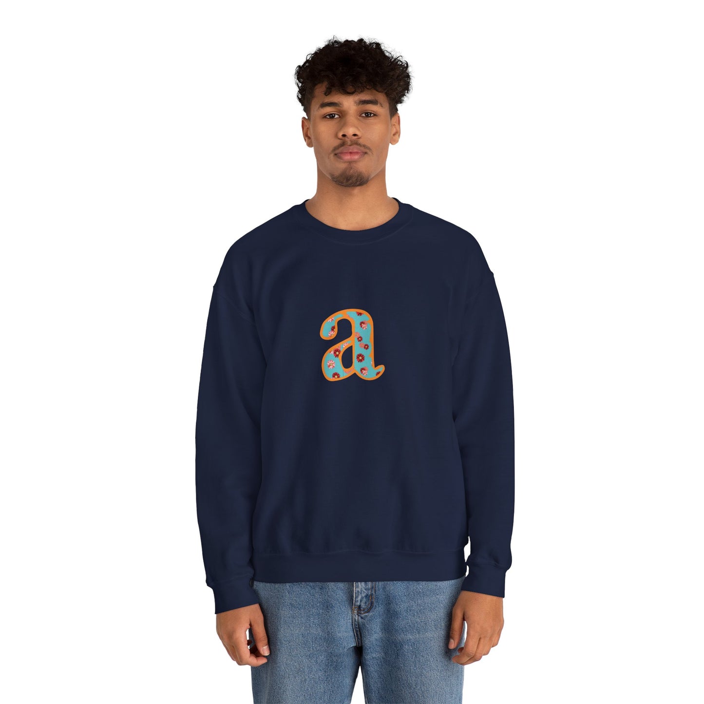 Personalized Initial Sweatshirt, Cozy Unisex Crewneck, Custom Gift for Her, Monogrammed Apparel, Perfect for Birthdays and Holidays