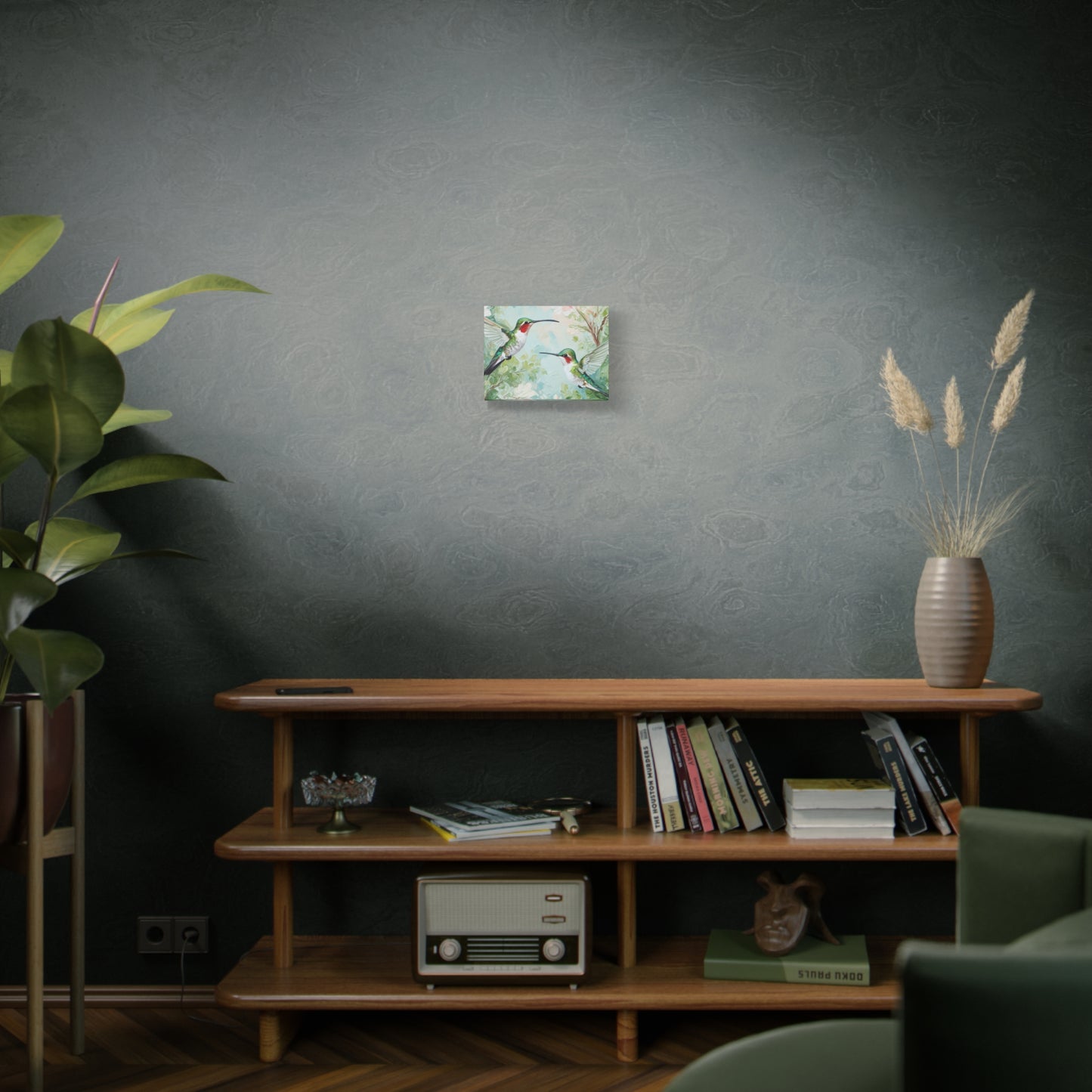 Hummingbird Canvas Wall Art — Stretched Matte Nature Print