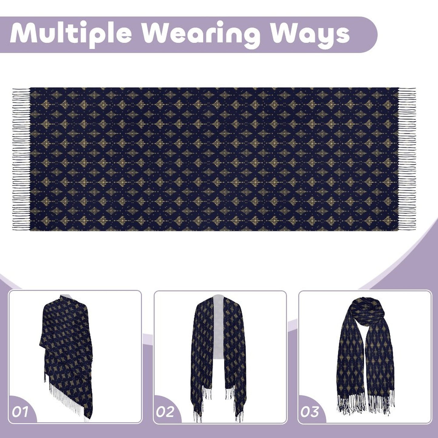 Cashmere-like Tassel Scarf
