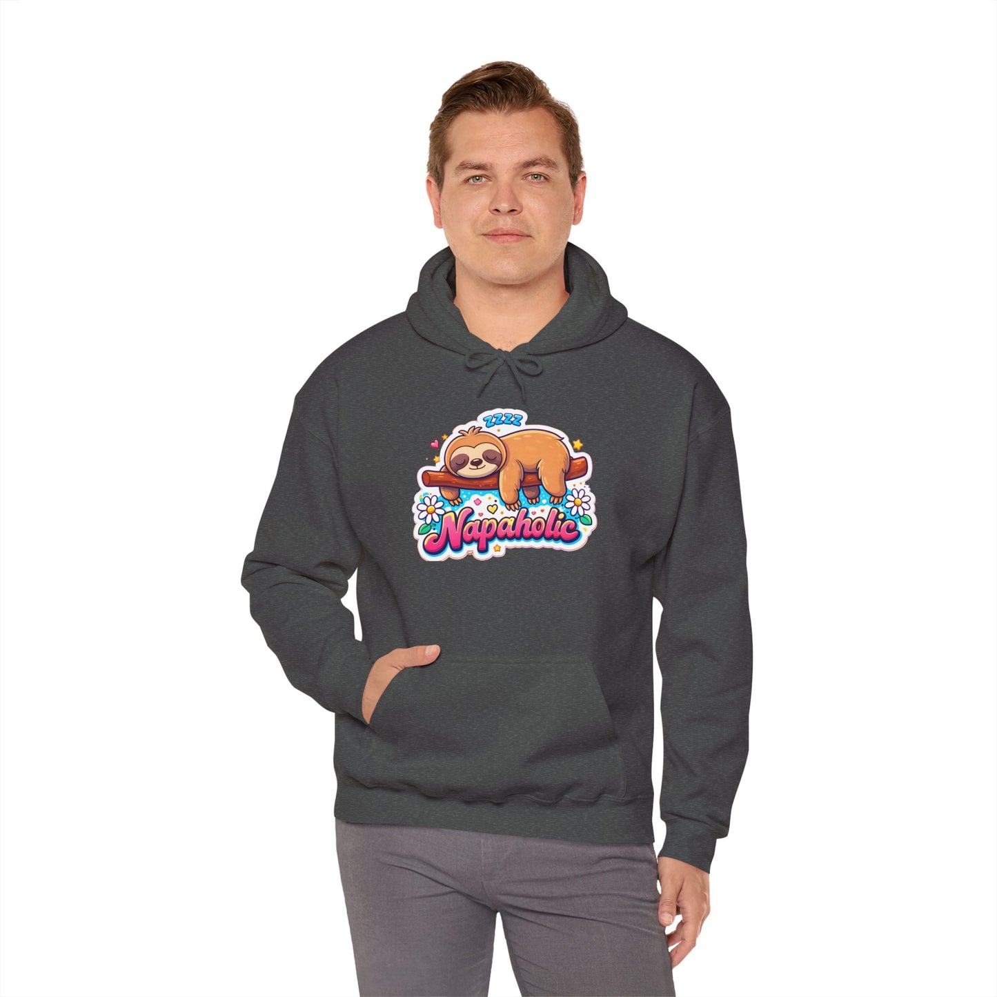 Napaholic Sloth Hoodie — Cute Sleepy Sloth Graphic Sweatshirt