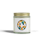 Floral Smiley Scented Candle — Coconut Apricot Wax (4oz & 9oz)