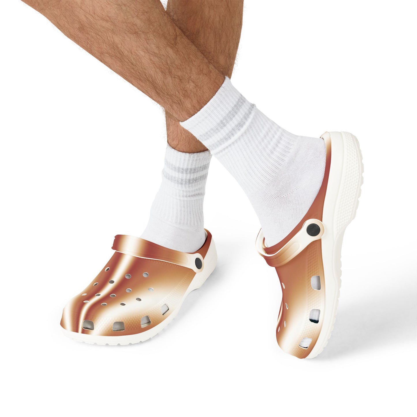 Rose Gold Foam Clogs — Lightweight EVA Slip-On Shoes