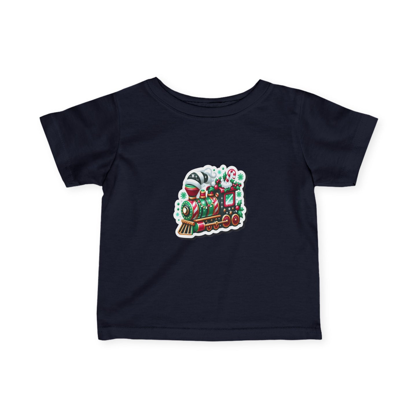 Infant Tee — Cute Christmas Toy Train Holiday Baby Shirt