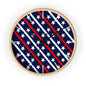 Wall Clock Red white and blue