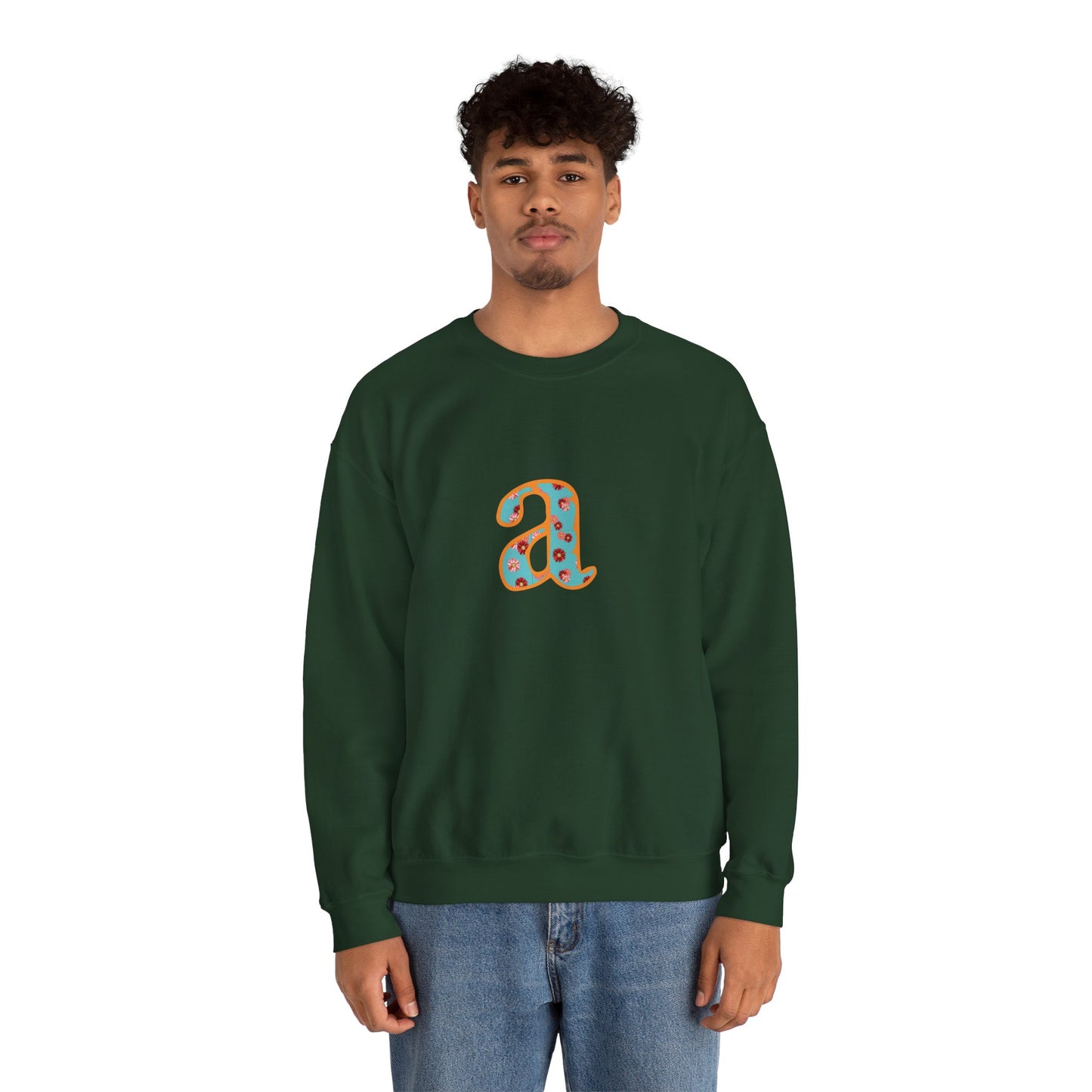 Personalized Initial Sweatshirt, Cozy Unisex Crewneck, Custom Gift for Her, Monogrammed Apparel, Perfect for Birthdays and Holidays
