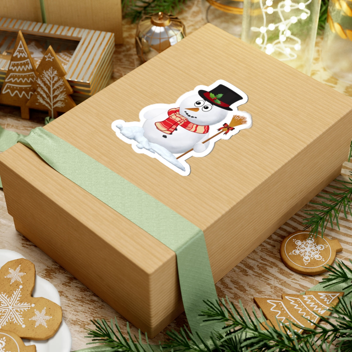Snowman Holiday Kiss-Cut Stickers