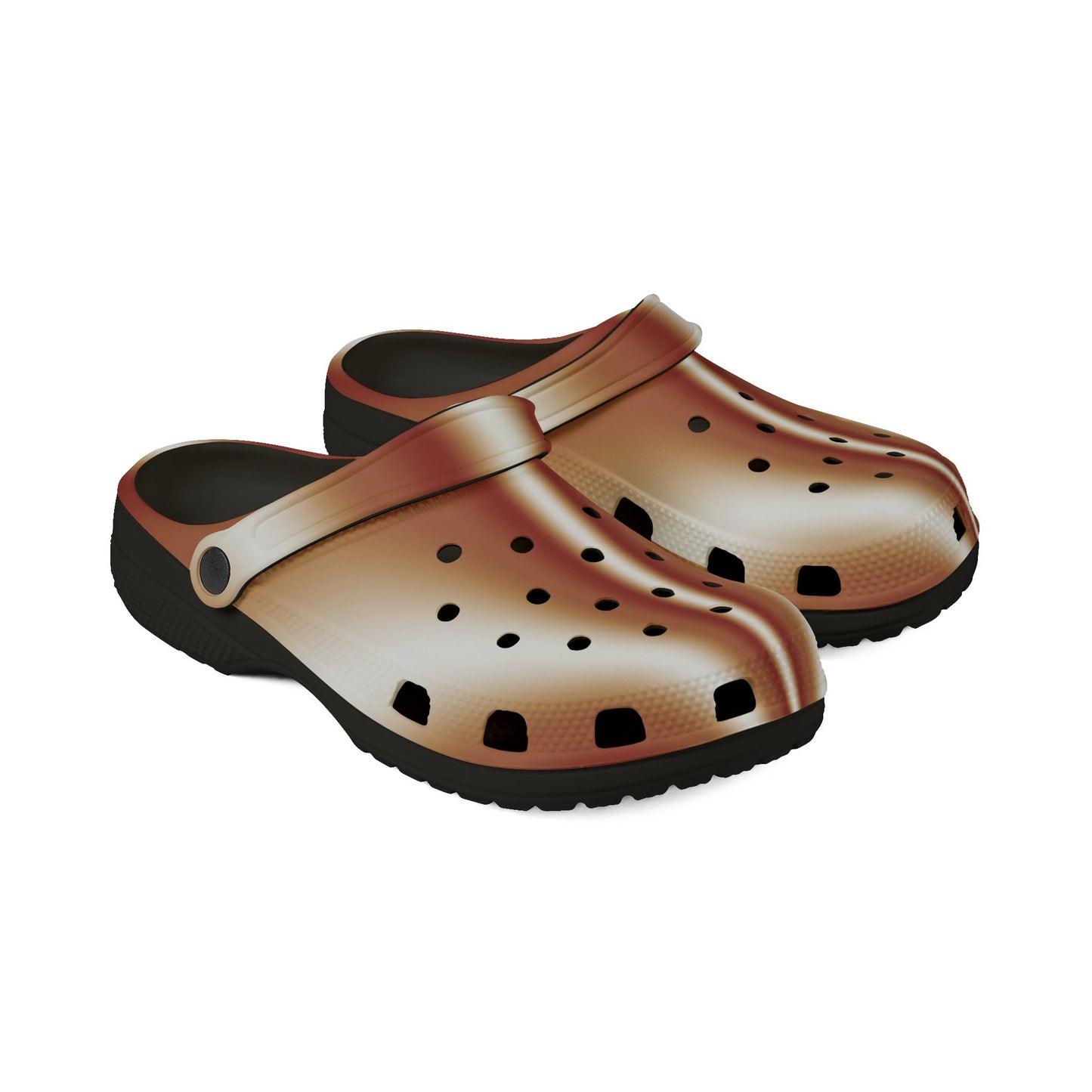 Rose Gold Foam Clogs — Lightweight EVA Slip-On Shoes