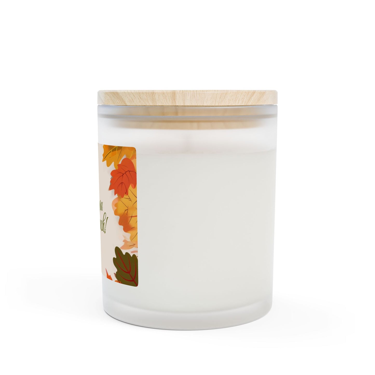 Thank You Very Much – Autumn Leaf Frosted Glass Candle (11 oz)