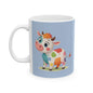 Cute Cow Ceramic Mug - Fun Farmhouse Drinkware, Animal Lovers Gift, Kitchen Decor, Birthday Present, Coffee Tea Cup