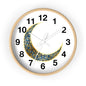 Elegant Boho Moon Phase Wall Clock, Decorative Home Clock, Unique Gift for Home Decor, Wellness, and Spiritual Spaces, Timepiece