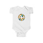 Floral Smile Baby Bodysuit — Cute Flower Smiley Infant Onesie