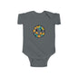 Floral Smile Baby Bodysuit — Cute Flower Smiley Infant Onesie