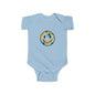 Floral Smile Baby Bodysuit — Cute Flower Smiley Infant Onesie