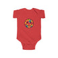 Floral Smile Baby Bodysuit — Cute Flower Smiley Infant Onesie