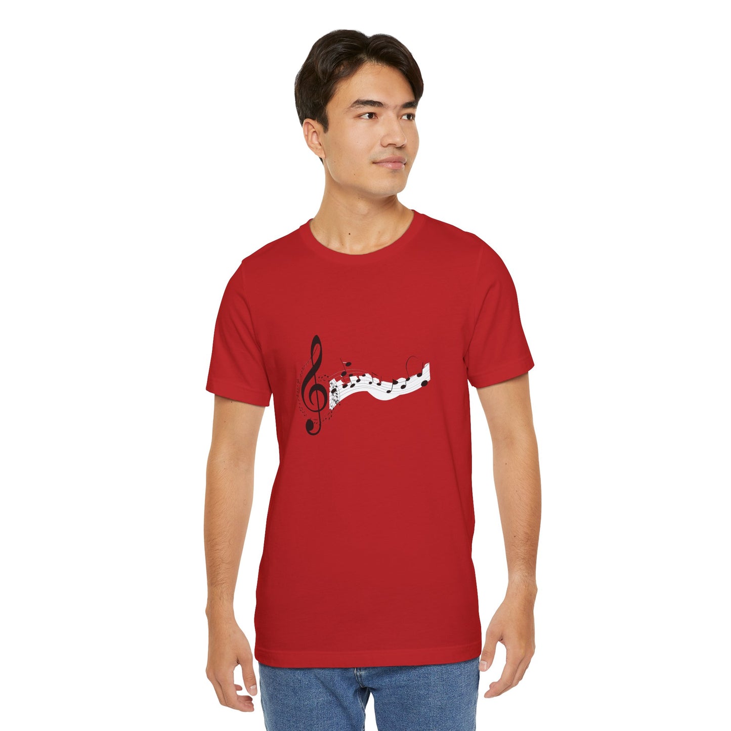 Musical Notes Short Sleeve Tee for Music Lovers
