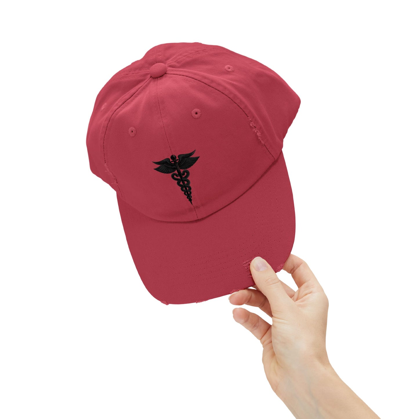 Unisex Distressed Cap with Caduceus Design, Perfect Gift for Healthcare Workers, Casual Style for Every Occasion, Fashionable Medical [...]