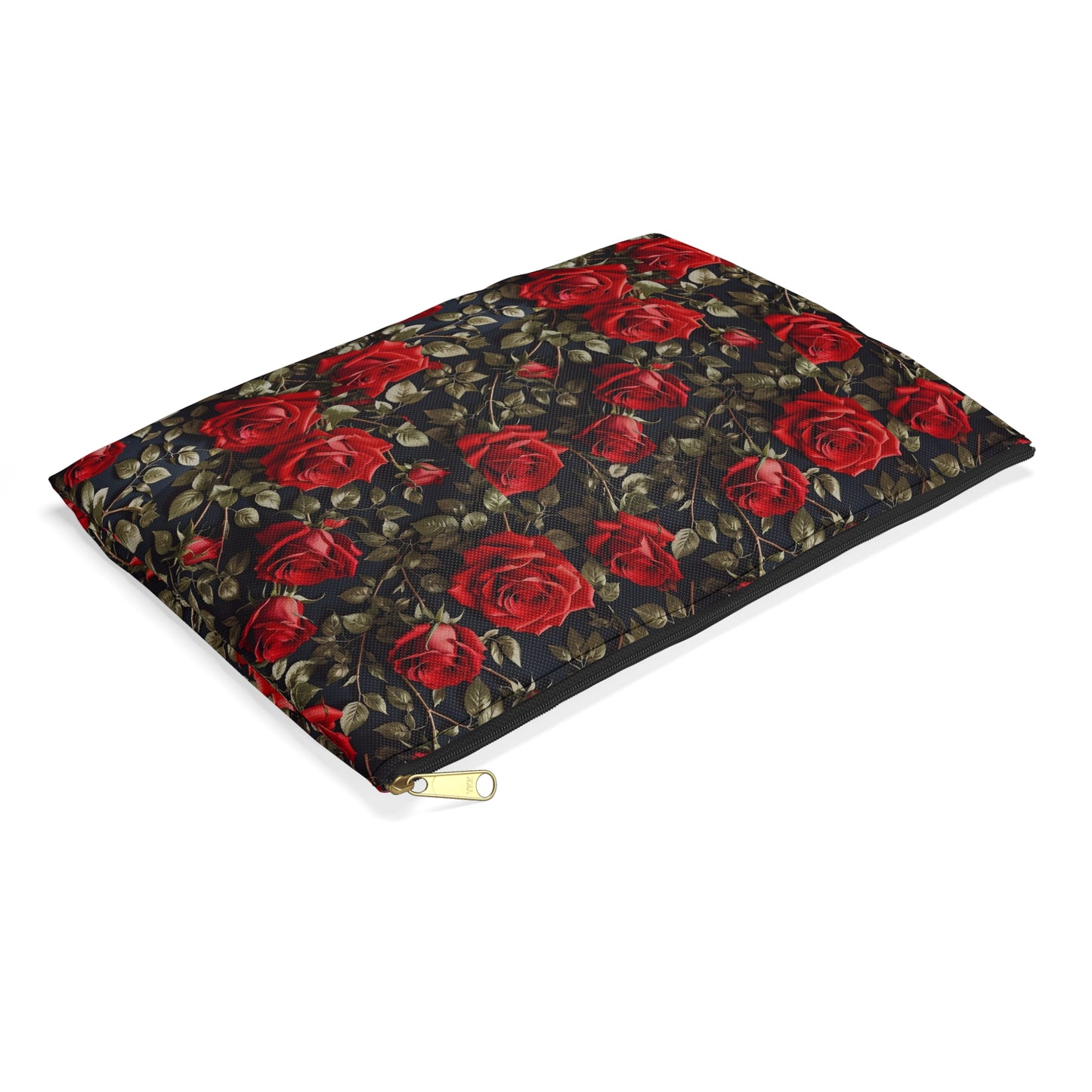 Elegant Floral Accessory Pouch | Perfect for Makeup, Travel, or Gifts | Rose Pattern Pouch for Women