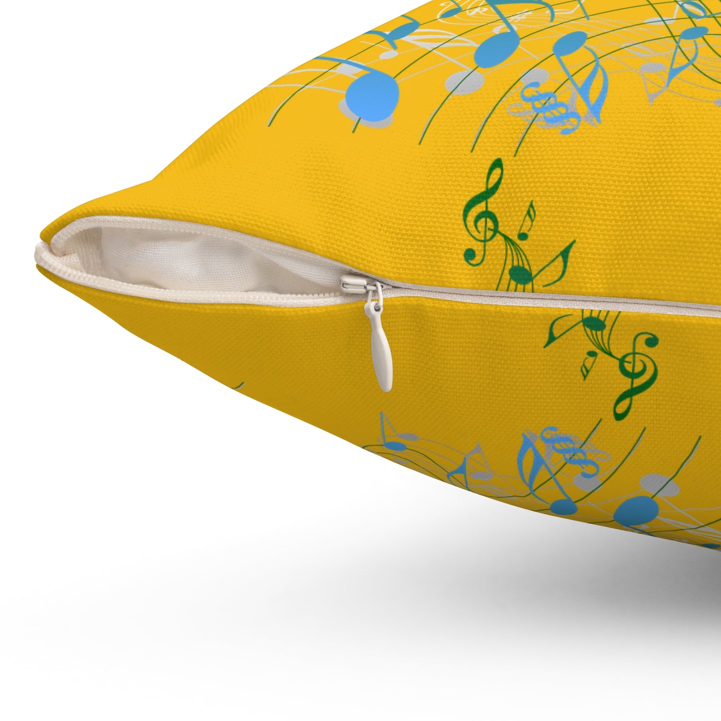 Musical Notes Throw Pillow