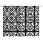 Sheer Curtain Black and White