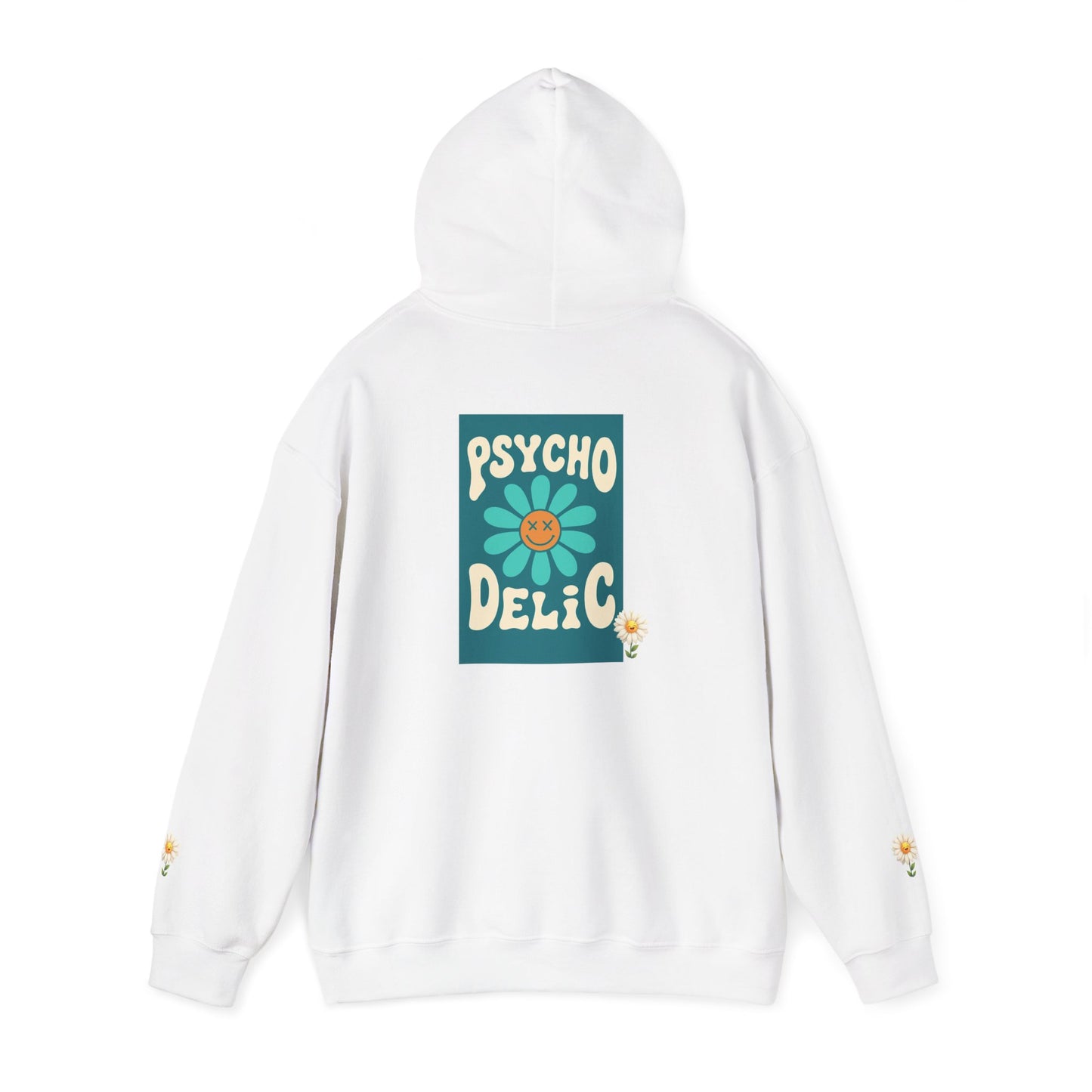 Psychedelic Floral Hoodie, Cozy Sweatshirt for Casual Style, Gift for Flower Lovers, Cute Streetwear, Spring Fashion, Art Tee
