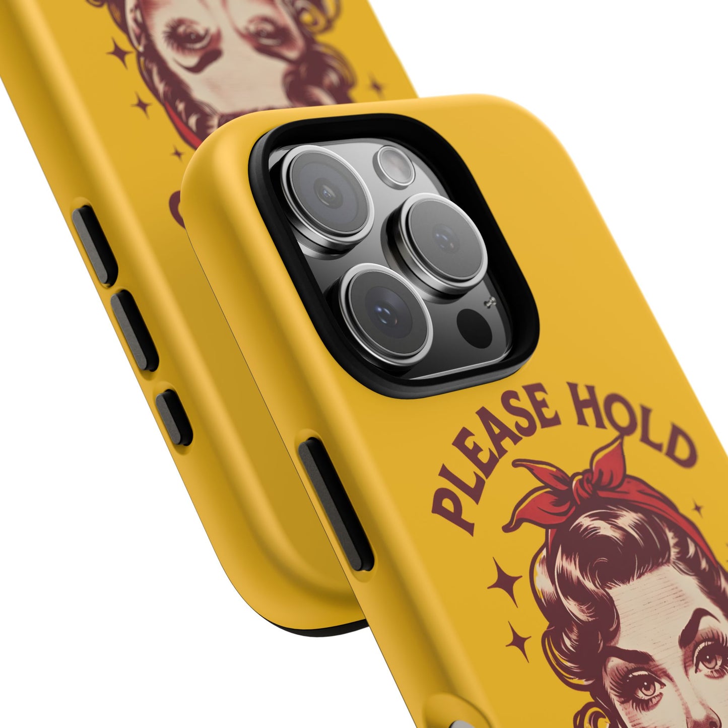 Phone Case - "Please Hold, Sarcasm Loading" Retro Pin-Up Tough Case