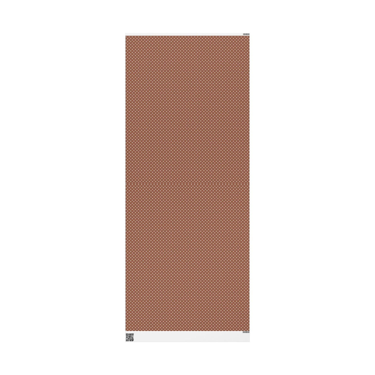 Polka Dot Brown Wrapping Paper Roll — Reversible Holiday & Gift Wrap