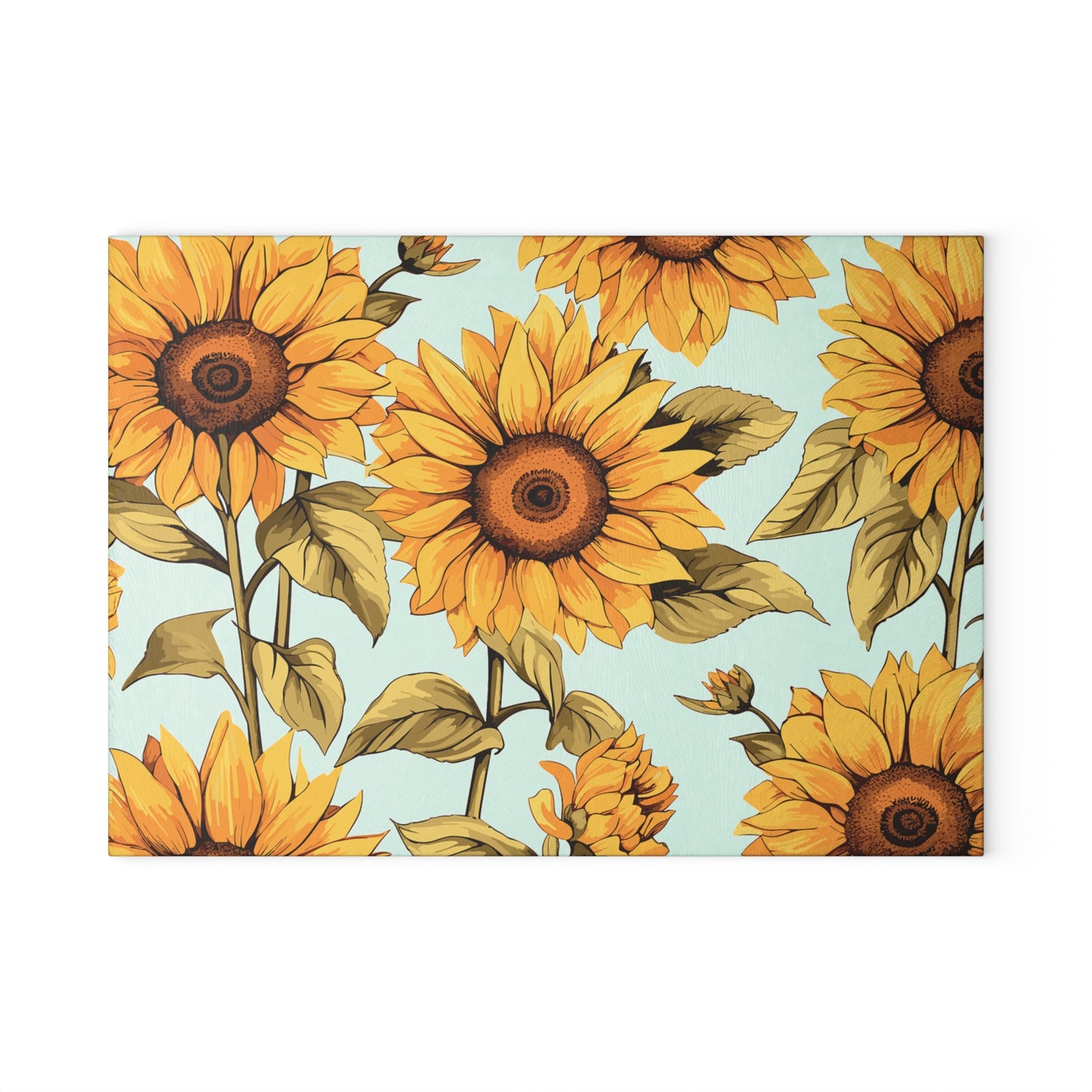 Sunflower Glass Cutting Board  Kitchen Decor