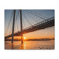 Sunrise Bridge Canvas Wall Art — Matte Stretched Canvas