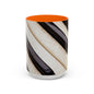 Musical Accent Coffee Mug | Piano Design, Coffee Lover Gift, Musician Mug, Stylish Drinkware, Home & Office Decor