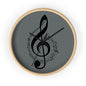 Musical Notes Wall Clock - Elegant Home Decor for Music Lovers